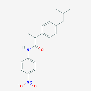 molecular formula C19H22N2O3 B377700 N-{4-nitrophenyl}-2-(4-isobutylphenyl)propanamide 