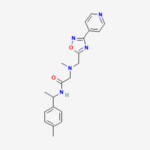 N-[1-(4-methylphenyl)ethyl]-2-{methyl[(3-pyridin-4-yl-1,2,4-oxadiazol-5-yl)methyl]amino}acetamide