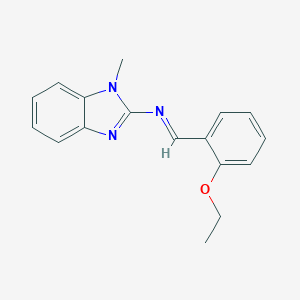 molecular formula C17H17N3O B377708 N-(2-ethoxybenzylidene)-N-(1-methyl-1H-benzimidazol-2-yl)amine 