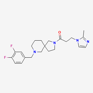 7-(3,4-difluorobenzyl)-2-[3-(2-methyl-1H-imidazol-1-yl)propanoyl]-2,7-diazaspiro[4.5]decane