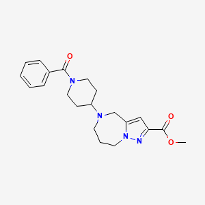 methyl 5-(1-benzoylpiperidin-4-yl)-5,6,7,8-tetrahydro-4H-pyrazolo[1,5-a][1,4]diazepine-2-carboxylate