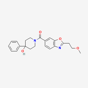 1-{[2-(2-methoxyethyl)-1,3-benzoxazol-6-yl]carbonyl}-4-phenyl-4-piperidinol