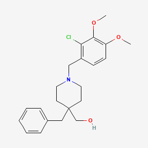 [4-benzyl-1-(2-chloro-3,4-dimethoxybenzyl)-4-piperidinyl]methanol