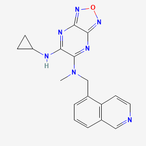 N'-cyclopropyl-N-(5-isoquinolinylmethyl)-N-methyl[1,2,5]oxadiazolo[3,4-b]pyrazine-5,6-diamine