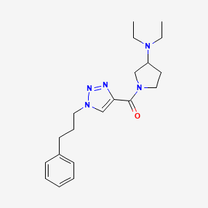 N,N-diethyl-1-{[1-(3-phenylpropyl)-1H-1,2,3-triazol-4-yl]carbonyl}-3-pyrrolidinamine