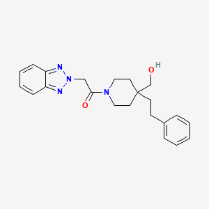 [1-(2H-1,2,3-benzotriazol-2-ylacetyl)-4-(2-phenylethyl)-4-piperidinyl]methanol