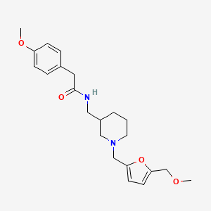 N-[(1-{[5-(methoxymethyl)-2-furyl]methyl}-3-piperidinyl)methyl]-2-(4-methoxyphenyl)acetamide