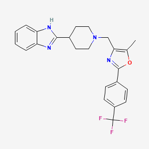 2-[1-({5-methyl-2-[4-(trifluoromethyl)phenyl]-1,3-oxazol-4-yl}methyl)-4-piperidinyl]-1H-benzimidazole