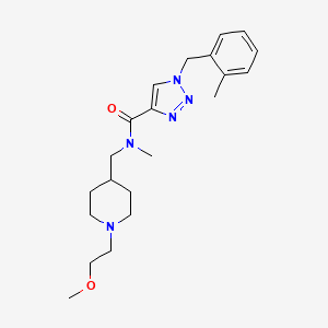 N-{[1-(2-methoxyethyl)-4-piperidinyl]methyl}-N-methyl-1-(2-methylbenzyl)-1H-1,2,3-triazole-4-carboxamide