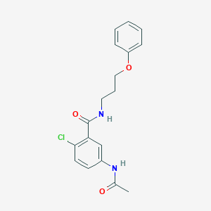 5-(acetylamino)-2-chloro-N-(3-phenoxypropyl)benzamide