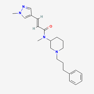 (2E)-N-methyl-3-(1-methyl-1H-pyrazol-4-yl)-N-[1-(3-phenylpropyl)-3-piperidinyl]acrylamide