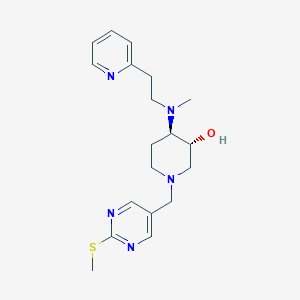 (3R*,4R*)-4-{methyl[2-(2-pyridinyl)ethyl]amino}-1-{[2-(methylthio)-5-pyrimidinyl]methyl}-3-piperidinol