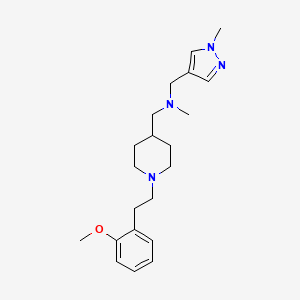 ({1-[2-(2-methoxyphenyl)ethyl]-4-piperidinyl}methyl)methyl[(1-methyl-1H-pyrazol-4-yl)methyl]amine