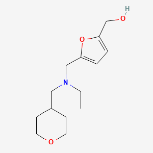 (5-{[ethyl(tetrahydro-2H-pyran-4-ylmethyl)amino]methyl}-2-furyl)methanol