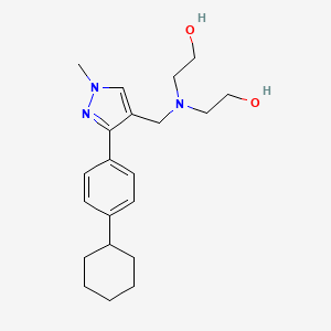 2,2'-({[3-(4-cyclohexylphenyl)-1-methyl-1H-pyrazol-4-yl]methyl}imino)diethanol