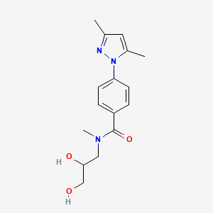 N-(2,3-dihydroxypropyl)-4-(3,5-dimethyl-1H-pyrazol-1-yl)-N-methylbenzamide