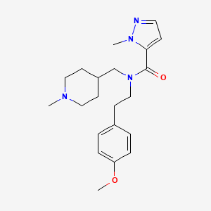 N-[2-(4-methoxyphenyl)ethyl]-2-methyl-N-[(1-methylpiperidin-4-yl)methyl]pyrazole-3-carboxamide