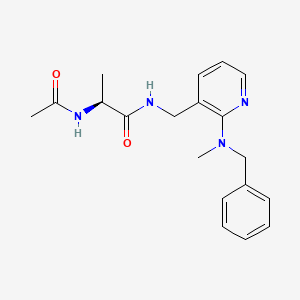 N~2~-acetyl-N~1~-({2-[benzyl(methyl)amino]-3-pyridinyl}methyl)-L-alaninamide