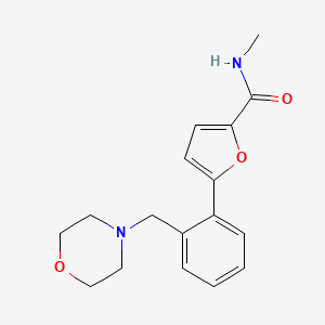 N-methyl-5-[2-(morpholin-4-ylmethyl)phenyl]furan-2-carboxamide