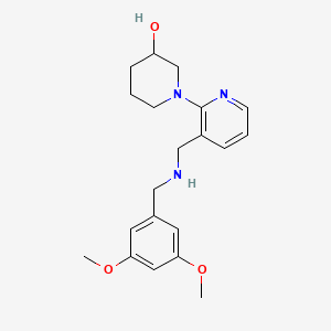 1-(3-{[(3,5-dimethoxybenzyl)amino]methyl}-2-pyridinyl)-3-piperidinol