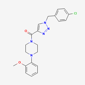 1-{[1-(4-chlorobenzyl)-1H-1,2,3-triazol-4-yl]carbonyl}-4-(2-methoxyphenyl)piperazine