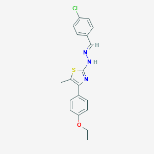 4-Chlorobenzaldehyde [4-(4-ethoxyphenyl)-5-methyl-1,3-thiazol-2-yl]hydrazone