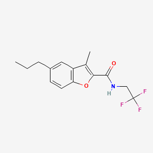 3-methyl-5-propyl-N-(2,2,2-trifluoroethyl)-1-benzofuran-2-carboxamide