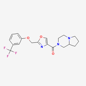 2-[(2-{[3-(trifluoromethyl)phenoxy]methyl}-1,3-oxazol-4-yl)carbonyl]octahydropyrrolo[1,2-a]pyrazine