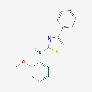 molecular formula C16H14N2OS B377742 N-(2-methoxyphenyl)-4-phenyl-1,3-thiazol-2-amine CAS No. 3394-23-8