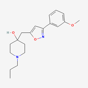 4-{[3-(3-methoxyphenyl)-5-isoxazolyl]methyl}-1-propyl-4-piperidinol