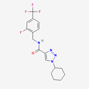 1-cyclohexyl-N-[2-fluoro-4-(trifluoromethyl)benzyl]-1H-1,2,3-triazole-4-carboxamide