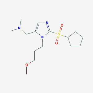 1-[2-cyclopentylsulfonyl-3-(3-methoxypropyl)imidazol-4-yl]-N,N-dimethylmethanamine