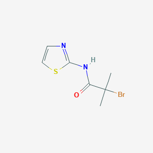 molecular formula C7H9BrN2OS B377748 2-bromo-2-methyl-N-(1,3-thiazol-2-yl)propanamide CAS No. 301165-22-0