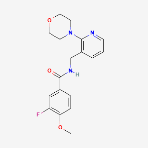 3-fluoro-4-methoxy-N-{[2-(4-morpholinyl)-3-pyridinyl]methyl}benzamide