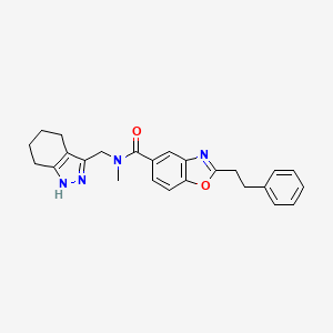 N-methyl-2-(2-phenylethyl)-N-(4,5,6,7-tetrahydro-1H-indazol-3-ylmethyl)-1,3-benzoxazole-5-carboxamide