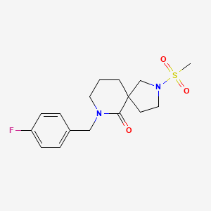 7-[(4-Fluorophenyl)methyl]-2-methylsulfonyl-2,7-diazaspiro[4.5]decan-6-one