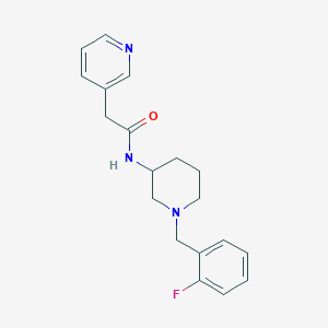 N-[1-(2-fluorobenzyl)-3-piperidinyl]-2-(3-pyridinyl)acetamide