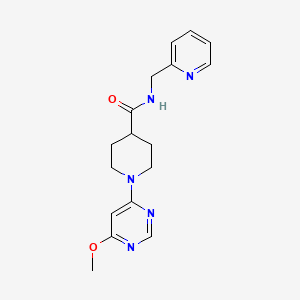 1-(6-methoxypyrimidin-4-yl)-N-(pyridin-2-ylmethyl)piperidine-4-carboxamide