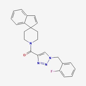 1'-{[1-(2-fluorobenzyl)-1H-1,2,3-triazol-4-yl]carbonyl}spiro[indene-1,4'-piperidine]