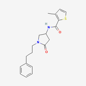 3-methyl-N-[5-oxo-1-(3-phenylpropyl)-3-pyrrolidinyl]-2-thiophenecarboxamide