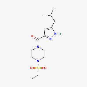 1-(ethylsulfonyl)-4-[(3-isobutyl-1H-pyrazol-5-yl)carbonyl]piperazine