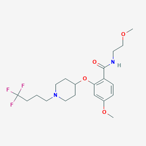 4-methoxy-N-(2-methoxyethyl)-2-{[1-(4,4,4-trifluorobutyl)-4-piperidinyl]oxy}benzamide