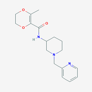 3-methyl-N-[1-(2-pyridinylmethyl)-3-piperidinyl]-5,6-dihydro-1,4-dioxine-2-carboxamide