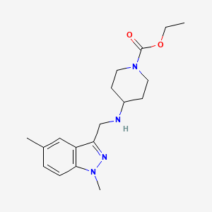 ethyl 4-{[(1,5-dimethyl-1H-indazol-3-yl)methyl]amino}piperidine-1-carboxylate