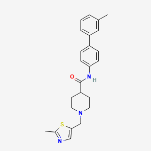 N-(3'-methyl-4-biphenylyl)-1-[(2-methyl-1,3-thiazol-5-yl)methyl]-4-piperidinecarboxamide