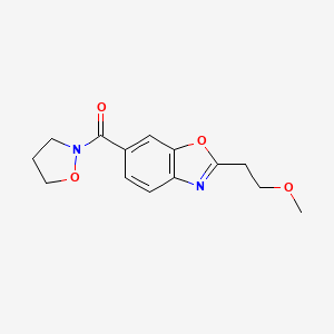 6-(2-isoxazolidinylcarbonyl)-2-(2-methoxyethyl)-1,3-benzoxazole