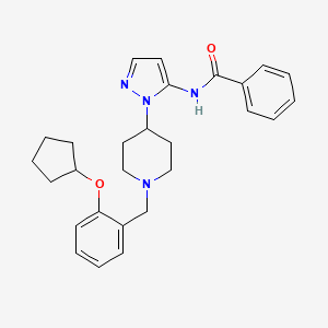 N-(1-{1-[2-(cyclopentyloxy)benzyl]-4-piperidinyl}-1H-pyrazol-5-yl)benzamide