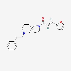 2-[(2E)-3-(2-furyl)-2-propenoyl]-7-(2-phenylethyl)-2,7-diazaspiro[4.5]decane