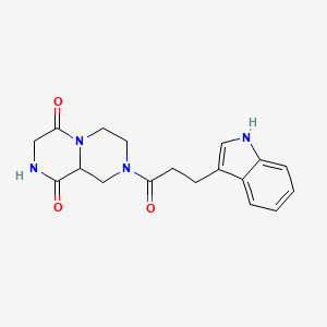 2-[3-(1H-indol-3-yl)propanoyl]-1,3,4,7,8,9a-hexahydropyrazino[1,2-a]pyrazine-6,9-dione