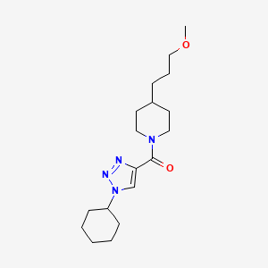 1-[(1-cyclohexyl-1H-1,2,3-triazol-4-yl)carbonyl]-4-(3-methoxypropyl)piperidine